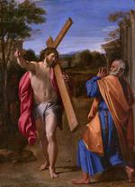 欧洲12-19世纪油画三_CARRACCI, Annibale - Christ appearing to Saint Peter on the Appian Way